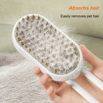 3-in-1 Pet Steamy Brush – Electric Spray, Grooming & Massage Comb for Cats & Dogs