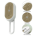3-in-1 Pet Steamy Brush – Electric Spray, Grooming & Massage Comb for Cats & Dogs