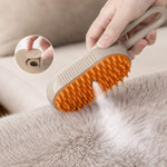 3-in-1 Steam Grooming Brush for Dogs & Cats – Gentle Hair Removal Without Pulling or Stress